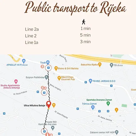 Cute In Near With Parking Daire Rijeka